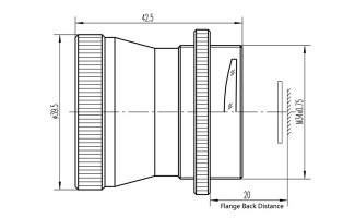 8mm f/0.8 Fisheye Fixed Focal Length (Prime) Lenses for LWIR 
